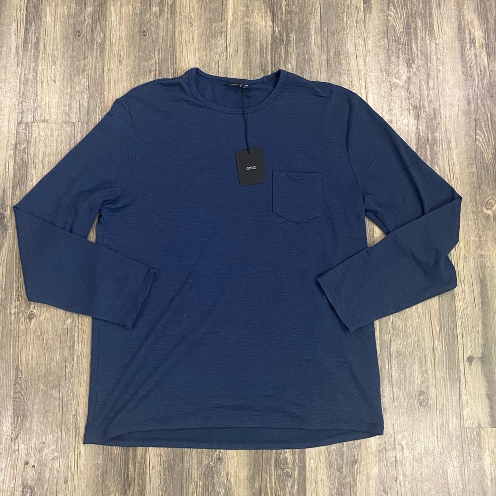 Blue ONIA long sleeve, NWOT